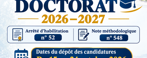Affiche du concours doctoral ENP 2026-2027